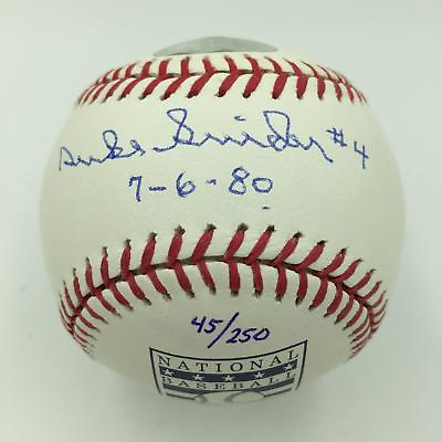 #ad Rare Duke Snider #4 Jersey Retired 7 6 80 Signed Hall Of Fame Baseball PSA DNA $175.00