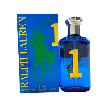 #ad Polo Big Pony #1 Blue by Ralph Lauren men EDT 3.3 3.4 oz New In Box $22.74