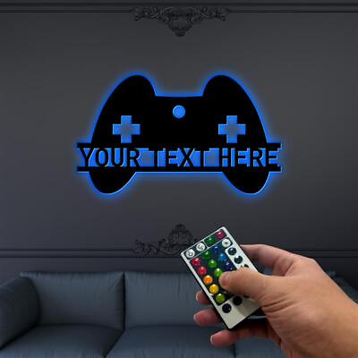#ad Personalized Game Room Metal Sign With LED Light Game Room Decor Game Decor $466.54