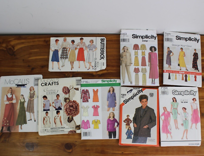#ad Mccalls Simplicity pattern lot Ladies Clothes Vintage and Modern Uncut Complete $13.97