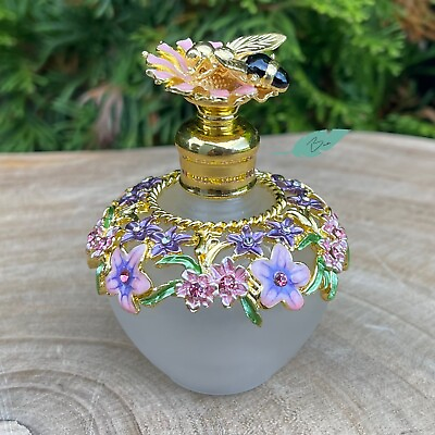 Bumblebee Vintage Style Perfume Bottle Metal Glass 40mL $18.95