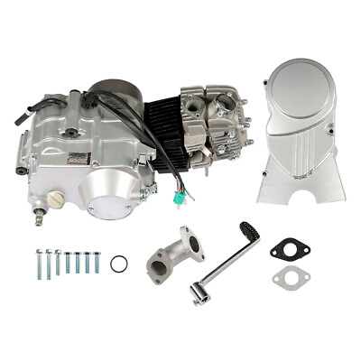 #ad 4 Stroke 125cc Motorcycle Engine Single Cylinder Silver For Honda CRF50F XR50R $196.00