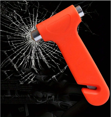 #ad 2 in 1 Car Escape Tool Mini Emergency Safety Hammer And Seat Belt Cutter For Car $4.49