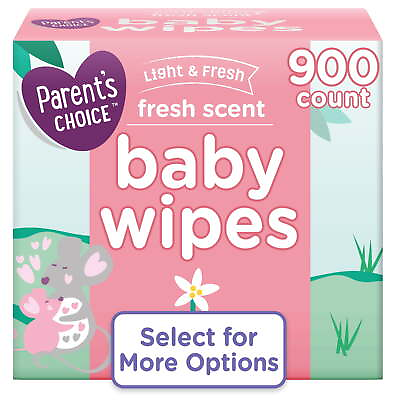 #ad Parent#x27;s Choice Fresh Scent Baby Wipes 900 Count Select for More Options $17.96