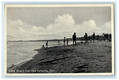 #ad 1942 Long Beach Near Port Colborne Ontario Canada Postage Due Postcard $14.98