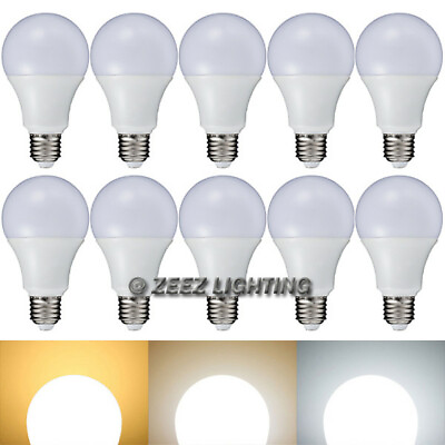 #ad 10X 9W Soft Warm White LED Light Bulbs A Shaped A19 A21 EQ.75W Incandescent Lamp $23.79