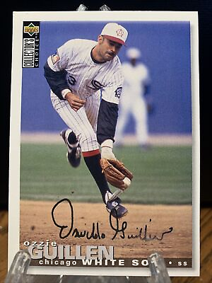 #ad 1995 Collector#x27;s Choice Silver Signature Baseball Card #494 Ozzie Guillen $1.59