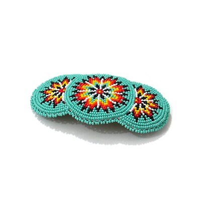 #ad Inspired by Native American Navajo Beaded Hair Clip Barrette southwestern $29.62