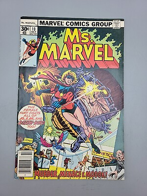 #ad Ms. Marvel 10 vs Death Bird amp; MODOK 1977 Carol Danvers Captain Marvel $24.99