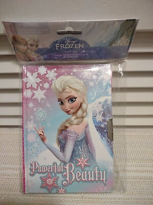 New Disney Frozen Diary Lock Elsa Movie Girls Journal Notebook $7.00