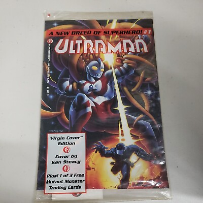 #ad Ultraman #1 1st Appearance Virgin Cover Polybagged Sealed with Card 1993 $8.99