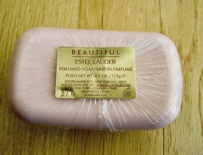 #ad Estee Lauder BEAUTIFUL Perfume Bath Soap Bar Soap SEALED Full Size 4oz NEW $25.25