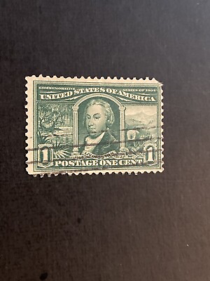 #ad US Stamp Scott #323 Livingston 1904 Used..SCV..$4.75 $4.60