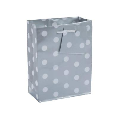 #ad #ad Paper Small Silver Polka Dot Gift Bags 12 Piece 4 1 2quot; x 2 1 2quot; x 5 1 2quot; $7.99