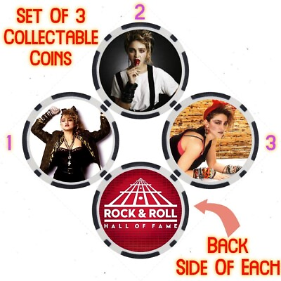 #ad MADONNA ROCK amp; ROLL HALL OF FAME COLLECTABLE COIN SET $24.89