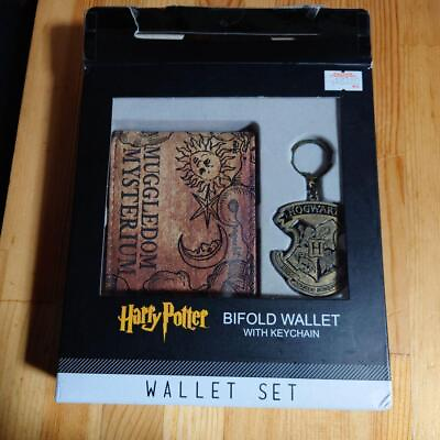 #ad Harry Potter Bifold Wallet Hogwarts Keychain Set Bioworld Japan Limited $69.30