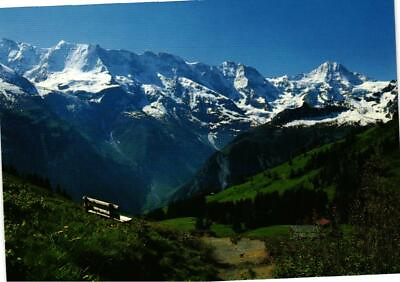 #ad Wanderweg Allmendhubel Murren Switzerland Postcard $1.79