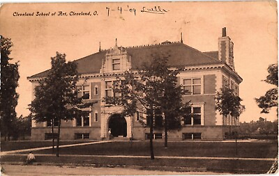 #ad Cleveland School of Art Cleveland Ohio Divided Postcard c1909 $9.00