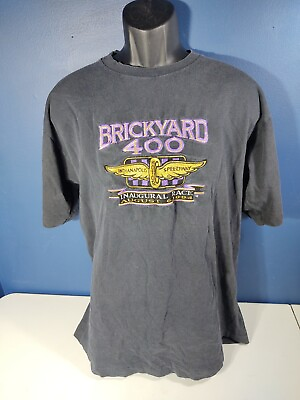 #ad Vtg 94 Brickyard 400 Inaugural Race Embroidered Logo Athletic Single Stitch... $29.99