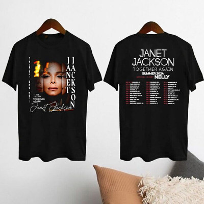 #ad 2024 Tour Janet Jackson Together Again T Shirt $25.99