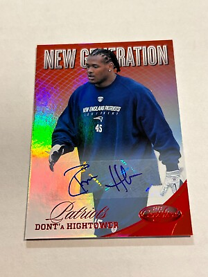 #ad 2012 CERTIFIED DONT#x27;A HIGHTOWER 247 250 NEW GENERATION RED ROOKIE AUTO PATRIOTS $11.99