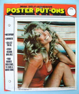 #ad FARRAH FAWCETT Original 1977 Poster Put On Sticker near MINT SEALED $24.98