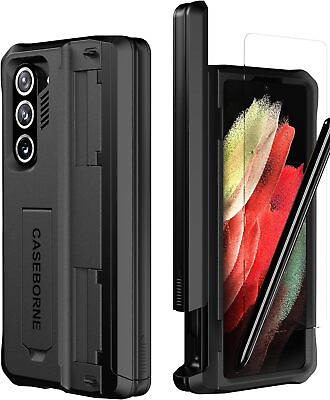 #ad #ad CaseBorne V Case for Samsung Galaxy Z Fold5 with Kickstand amp; Screen Protector $79.98
