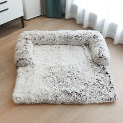 #ad Plush Pet Bed Dog Cushion Blanket Kennel Mat Protector for Couch Sofa Anti Slip $32.89