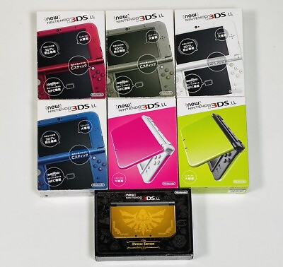 #ad New Nintendo 3DS LL XL Console Various Color Box Manual NTSC J Good $489.99