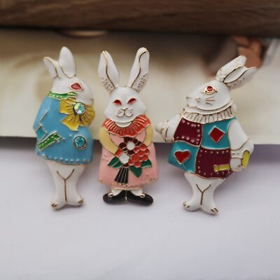 #ad Cartoon Plant Series Fashion Rabbit Brooches amp; Pins Christmas Gift For Children $4.88