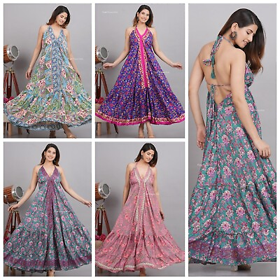 #ad Wholesale Vintage Handmade Evening Dress Sundress Boho Maxi.Holiday Silk Dress. $439.50