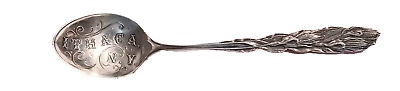 #ad Ithaca New York Sterling Souvenir Demitasse Spoon $24.99