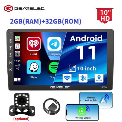 #ad 10#x27;#x27; Double 2 Din Android 11 Car Radio GPS WIFI BT Carplay Touch Screen Stereo $65.99