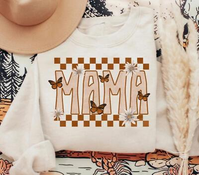 #ad #ad Mama Crewneck Sweatshirt Gift Boho Mom Shirt New Mom Gift Mom Life Shirt $39.90