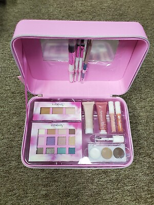 #ad Ulta Beauty Pink Be Beautiful Gift Set 27pc. Beauty Box Makeup Brush Collection $25.99