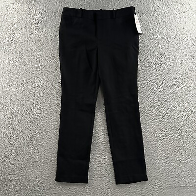 #ad Charter Club Womens Pants Black Size 12 Newport Slim Stretch Rayon Nylon Blend $26.49