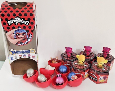 #ad Miraculous Ladybug Miracle Kwami Surprise amp; Squishy Mashems Toys Lot of 12 $19.99