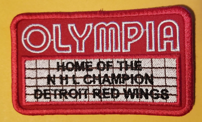 #ad Detroit Red Wings Olympia Stadium Embroidered Patch 2.25x4quot; $7.62