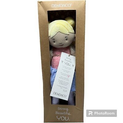 #ad DEMDACO Blonde Doll 14quot; Kids Gift Doll New 2021 Minor Damage On Box $31.50