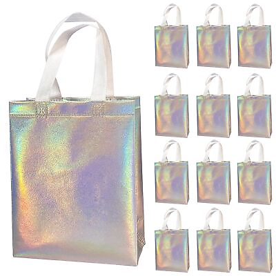 #ad #ad 12 Pcs Non Woven Reusable Gift Bags with Handles for Party Favor 8W X 4L X10H $19.97