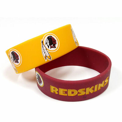 #ad Washington Redskins Silicone Rubber Bracelet Set $11.99