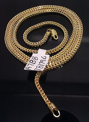 #ad #ad Real 10k Yellow Gold Necklace Franco Box Chain 16 18 20 22 24 26 Inch Men Women $282.19