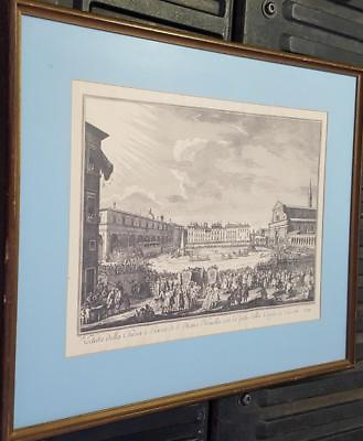 #ad Beautiful Antique Etching Lithograph Print NICE FRAME GORGEOUS ANTIQUE PIECE $249.99