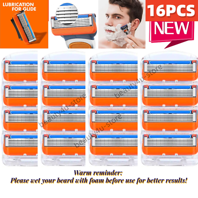 #ad 16Pcs Replacements3 5 Layer Men#x27; For Fusion Proglide Power Razor Blades us STOCK $11.99