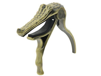 #ad Bronze Guitar Capo Crocodile Shape Guitar Quick Release Trigger Key Clamp $14.99