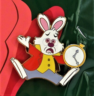 #ad Disney Exclusive 2019 Alice in Wonderland White Rabbit Booster Pin NEW CUTE $9.99