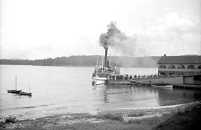 #ad 1906 Steamer at Weirs Lake Winnipesaukee NH Vintage Photograph 11quot; x 17quot; Reprint $17.84