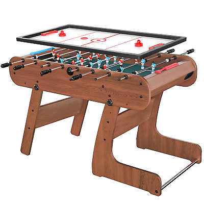 #ad 2 in 1 Multi Game Table Set 53in Football Table Hockey Arcade Game for Home $359.98
