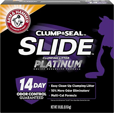 #ad ARM amp; HAMMER Slide Platinum Easy Clean Up Clumping Cat Litter Multi Cat Litter $30.99