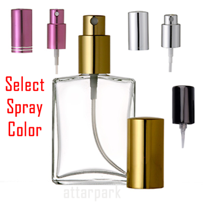 #ad Refillable Travel Perfume Glass Bottle With Spray Atomizer 1oz 2 oz 100ML $69.75